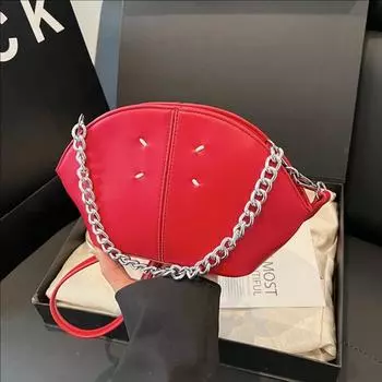 Niche Design Элегантная ручная сумка Arc Shell женская сумка-мессенджер высокого класса для банкета красный