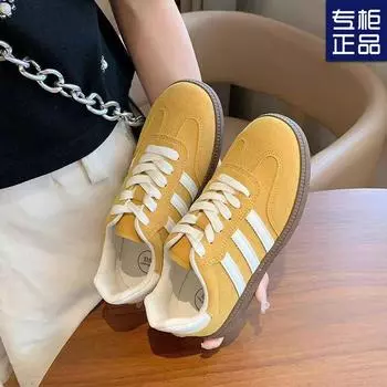 Niche design кремово-белые немецкие кроссовки 2024 женские весна-лето новые ретро универсальные белые туфли спортивная и повседневная обувь 35 красный