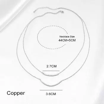 Niche Design Line Smile Высококачественное ожерелье для девочек Простое однослойное ожерелье с изображением улыбки