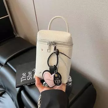 Niche design mobile phone bag hand carry small bag women s fashion casual simple shoulder messenger bag bucket bag
