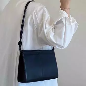 Niche Design Новые женские сумки Height Texture Ins Корейский стиль Холодный стиль Подмышечная сумка Женская квадратная сумка-слинг Сумка через плечо 25X7X17CM