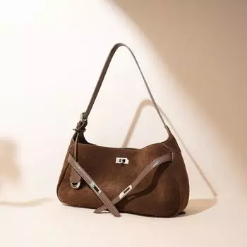 Niche Design of A Matte Leather Women s Bag, Underarm Bag, Versatile for Commuting, Single-shoulder Crossbody Bag, Hand-held Small Square Bag