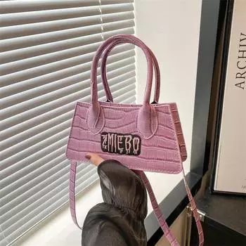 Нишевая сумка-мессенджер в стиле ретро 2024 года, летняя новая модная сумка через плечо, простая повседневная портативная маленькая квадратная женская сумка чёрный