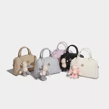 Niche design Rhombus Xiaoxiangfeng bowling Boston portable 2024 new commuter shoulder messenger bag