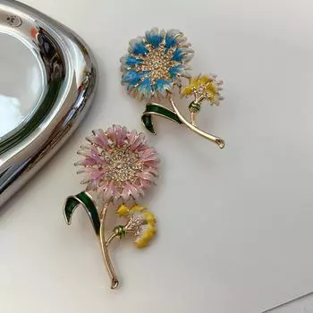 Niche Design Sense литературный ретро цветок эмаль изысканная брошь с ювелирными изделиями розовый