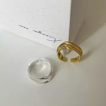 Niche Design Sense Многослойное Открытое Кольцо Женское Легкое Роскошное Элегантное Индивидуальное Модное Темпераментное Трендовое Универсальное Кольцо Кольцо