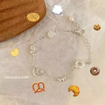 Niche Design Sense Waffle Donut Bracelet Women S Personality Unique Exquisite Fashion Temperament Versatile Bracelet Jewelry