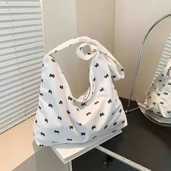 Niche design shoulder bag simple fashion casual large capacity tote bag shopping bag 2024 new fashion women s bag чёрный