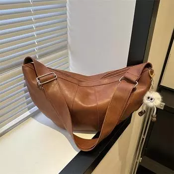 Niche Design Simple and Fashionable Underarm Bag for Women New Korean Style Commuter One-shoulder Handbag without pendant