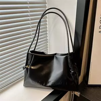 Niche Design Simple Commuting Big Bag для женщин New Temperament Женская сумка через плечо Мягкая сумка-тоут