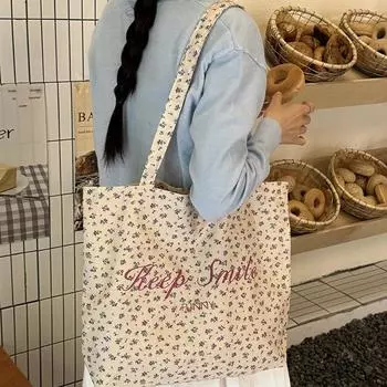 Niche design tote bag small fresh versatile large capacity shoulder bag cloth bag 2024 new fabric armpit bag
