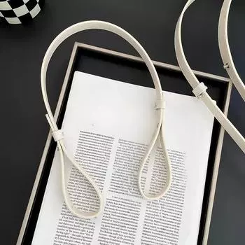 Niche Design Вязаная сумка на одно плечо Удлиняющая поясная сумка Аксессуары Регулируемая сумка через плечо Поясная сумка Черные плечевые ремни чёрный