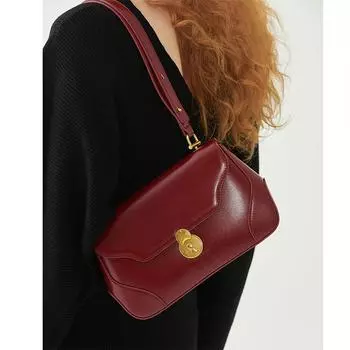 Niche Design Женские сумки через плечо Винтажная сумка через подмышку Премиум Универсальная сумка через плечо Модная сумка (20cm<Max Length<30cm) чёрный