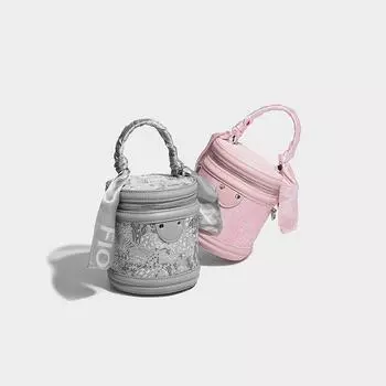 Niche embroidery bucket bag women s 2024 new trendy light luxury foreign style handbag shoulder messenger bag