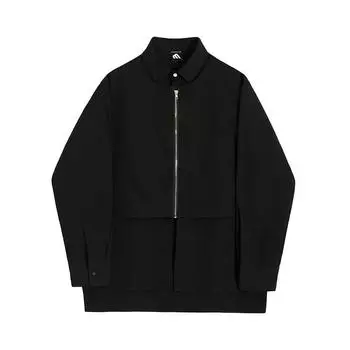 Niche Fake двухсекционный пиджак с лацканами, мужское весеннее пальто свободного покроя в корейском стиле, модный повседневный топ M