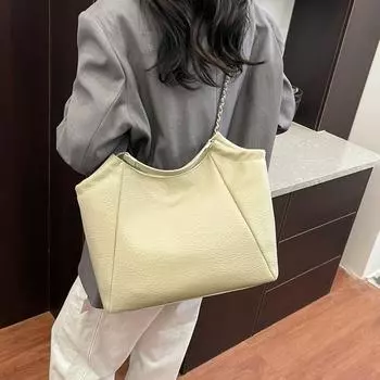 Niche fashion new lazy wind tote bag slack feeling large capacity casual shoulder armpit bag покинуть белый
