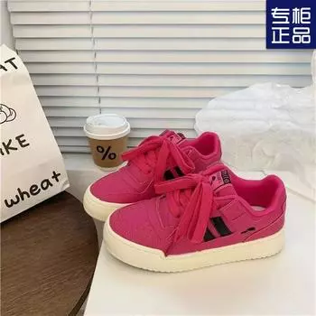Niche flat-bottomed bread shoes women s dopamine 2025 spring and autumn new wear-resistant casual versatile breathable student board shoes women 35 розы красного