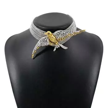 Niche Flying Bird Multi-layer Necklace Fashionable Collarbone Chain Punk Swallow Necklace Women Style 2