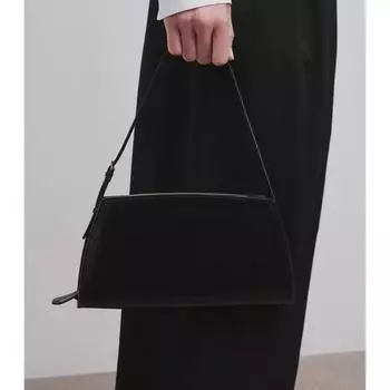 Niche French Retro Baguette Armpit Bag High-End Sense Simple Shoulder Messenger Bag Tofu Small Square Bag Women чёрный