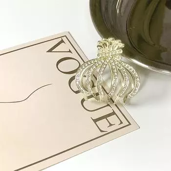 niche high-end metal hairpin, Korean temperament high ponytail small grab clip headgear women