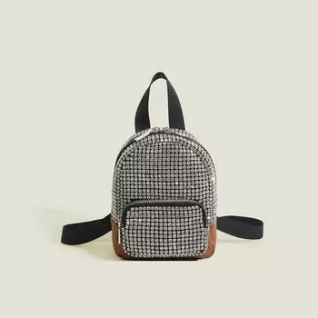 Niche, High-end, Small Backpack with A Fashionable and Trendy Single-shoulder Design чёрный
