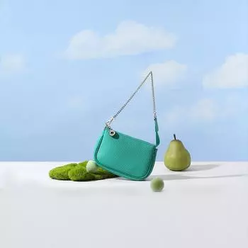 Niche кожаная сумка с металлической цепочкой, женская простая дорожная универсальная сумка подмышкой