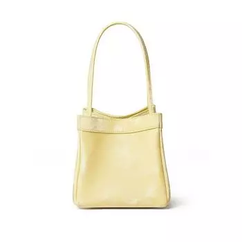 Niche Leisure Goatskin 2022 New Pouch Yellow silks and satins cowhide