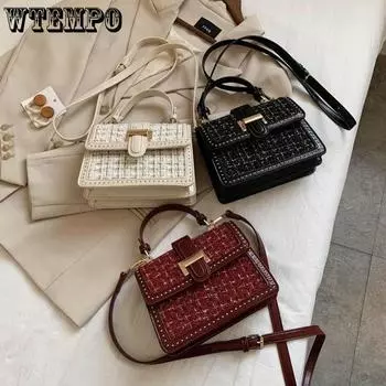 Niche Light Luxury Small Fragrant Style женская сумка через подмышку Senior Sense of Mini Crossbody Bag Простая универсальная повседневная сумка через плечо белый