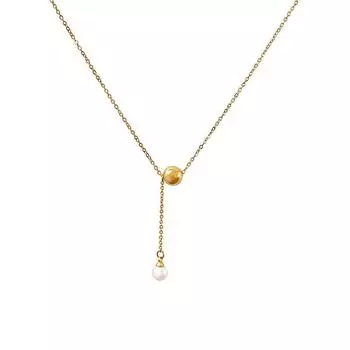 Niche Light Luxury Y-образное ожерелье для женщин, жемчужное ожерелье с кисточками на осень и зиму Niche для женщин, универсальная цепочка на ключицу для женщин