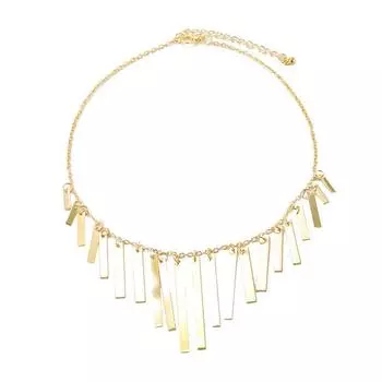 Niche Lock Простое и щедрое ожерелье с бахромой, модное персонализированное ожерелье с бахромой из металлического стержня