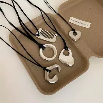 Niche Love Comb Pumping Block Rope Ожерелье Женская Личность Простая Мода Универсальная Цепочка На Шею Цепочка На Свитер