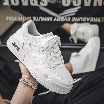 Niche men s shoes fashion trend casual board shoes Korean version outdoor travel sports shoes four seasons student mesh shoes 39
