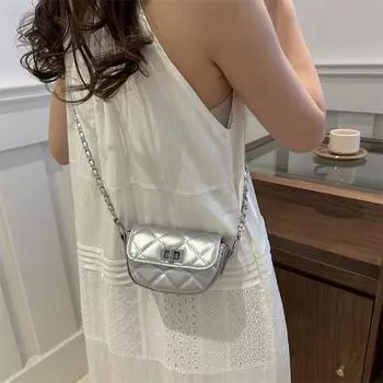 Niche мини-сумка-седло 2024, новая модная простая легкая роскошная красивая сумка через плечо, женская сумка через плечо чёрный