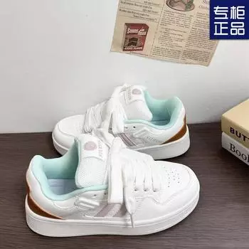 Niche original versatile fashion trendy Japanese bread shoes student sports little white shoes women s 2024 platform casual board shoes 35 белый