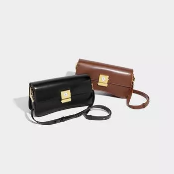 Niche personality retro schedule baguette bag women s 2024 autumn and winter new versatile high-end single shoulder messenger women s bag чёрный
