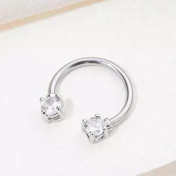 Niche piercing jewelry full of drilled nose rings popular C-shaped nose nails personalized women s half-circle nose rings versatile jewelry