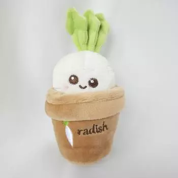 Niche Pull Radish Potted Plush Toys, Radish Keychain Pendant, Backpack Jewelry Gifts, Children S Day 10cm белый