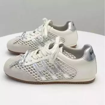 Niche Qingkong women s new summer mesh breathable sports and leisure shoes versatile flat bottom 35