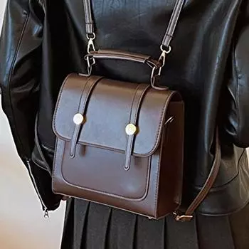 Niche ретро рюкзак женский осень и зима 2024 новый студенческий рюкзак многофункциональный школьный портфель портативная дорожная сумка