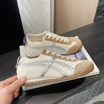 Niche ретро немецкие кроссовки женские лето 2024 новые кроссовки на плоской подошве Forrest Gump внутренняя увеличивающая рост спортивная и любительская обувь для сноуборда 35