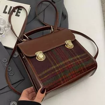 Niche Рюкзак Сумка Женская Модная Ретро Сумка Студенческая Дорожная Досуг Маленький Рюкзак красный