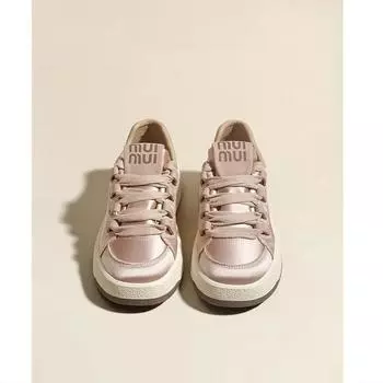 Niche Silk Board Shoes Ранняя весна Новые кожаные туфли на платформе Белые туфли Женские туфли Мягкая подошва Повседневная обувь Спортивная обувь 35