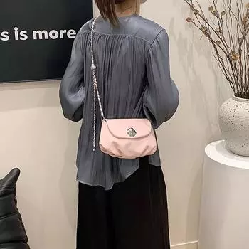 Niche simple saddle bag women s 2024 fashion versatile chain shoulder bag high-end trend casual messenger women s bag