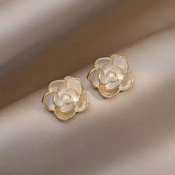 Niche Style Asymmetric Female Best Selling Stylish Unique Flowers Camellia