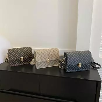 Niche Trendy сумка через плечо Новая стильная сумка для женщин Повседневная корейская сумка через плечо Модная простая квадратная сумка