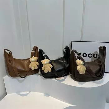 Niche Trendy сумка через плечо зимняя новая сумка женская модная простая сумка-тоут повседневная сумка для поездок на работу Without pendant