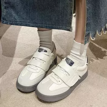Niche Velcro Shoes Women s Spring and Autumn Students Versatile College Style Lightweight Sports and Leisure Shoes 35