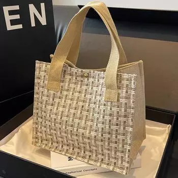 Niche Versatile Handbag Women s Premium Versatile Commuter Autumn and Winter Large Capacity Tote Bag Red Gift Bag