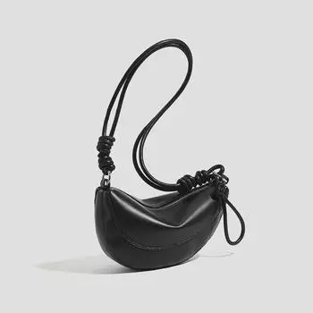 Niche женская сумка через плечо из мягкой кожи: Модная и универсальная сумка через плечо с застежкой-молнией под мышкой слоновая кость/белый