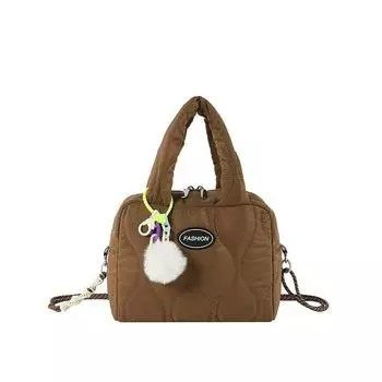 Niche Женская сумка-мессенджер Tide через плечо из хлопка, ручная сумка-мешок коричневый